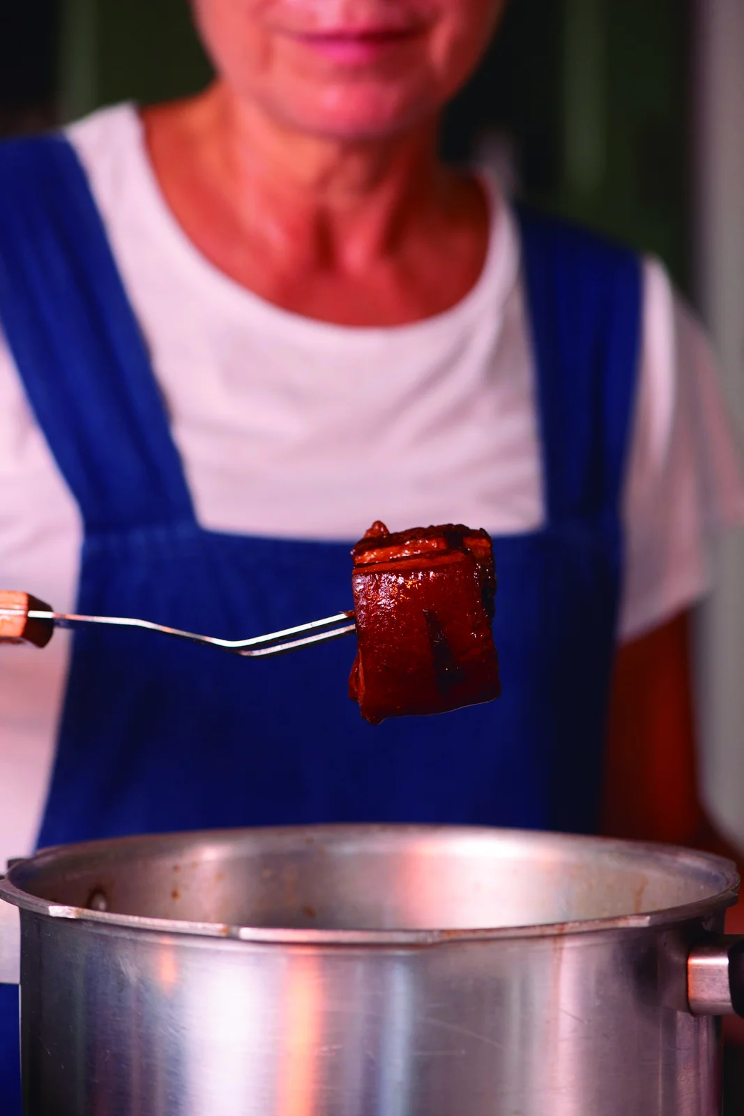 Barriga de Porco com Purê de Abacaxi e Batata Doce