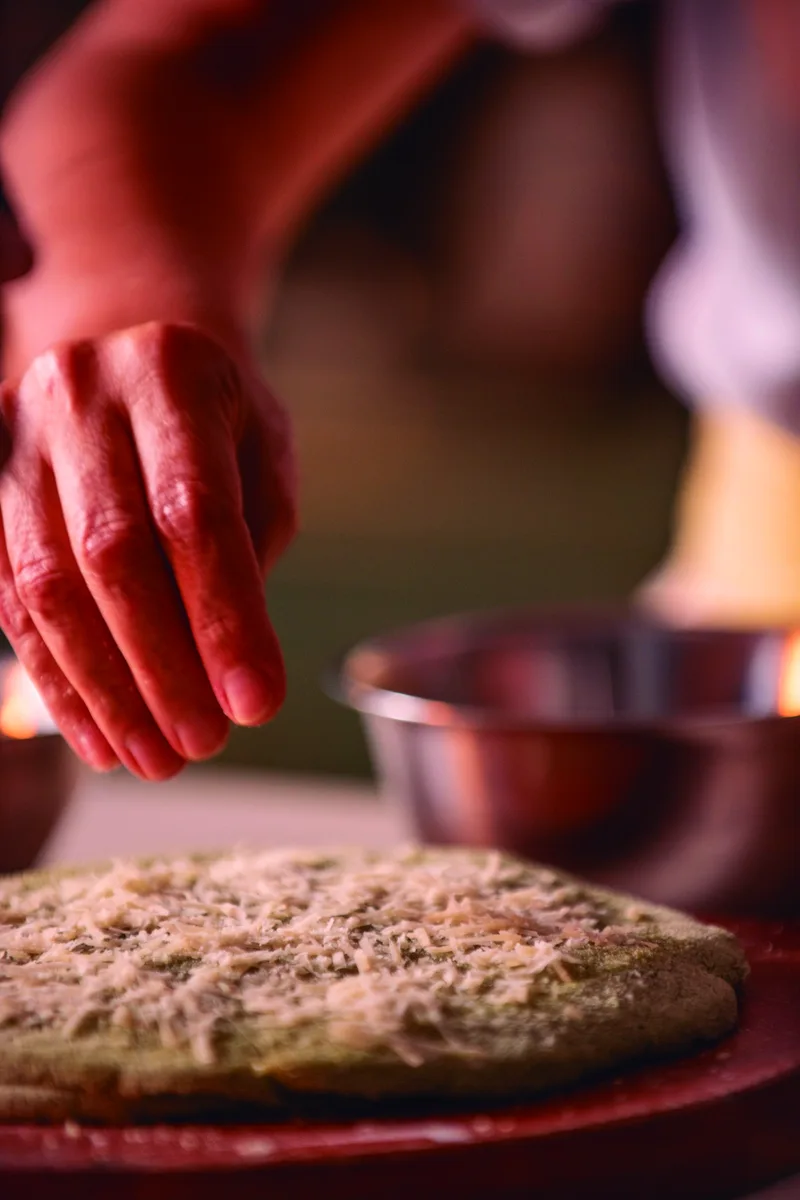Salada de PANCs — detalhe